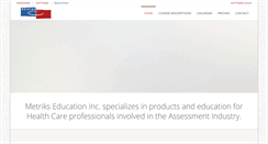 Desktop Screenshot of metrikseducation.com