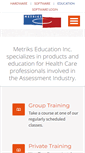 Mobile Screenshot of metrikseducation.com